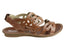 Andacco Desiree Womens Comfortable Flat Leather Sandals Made In Brazil