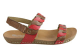 Andacco Vicuna Womens Comfortable Leather Flat Sandals Made In Brazil
