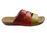 Andacco Gaia Womens Brazilian Comfortable Leather Slides Sandals