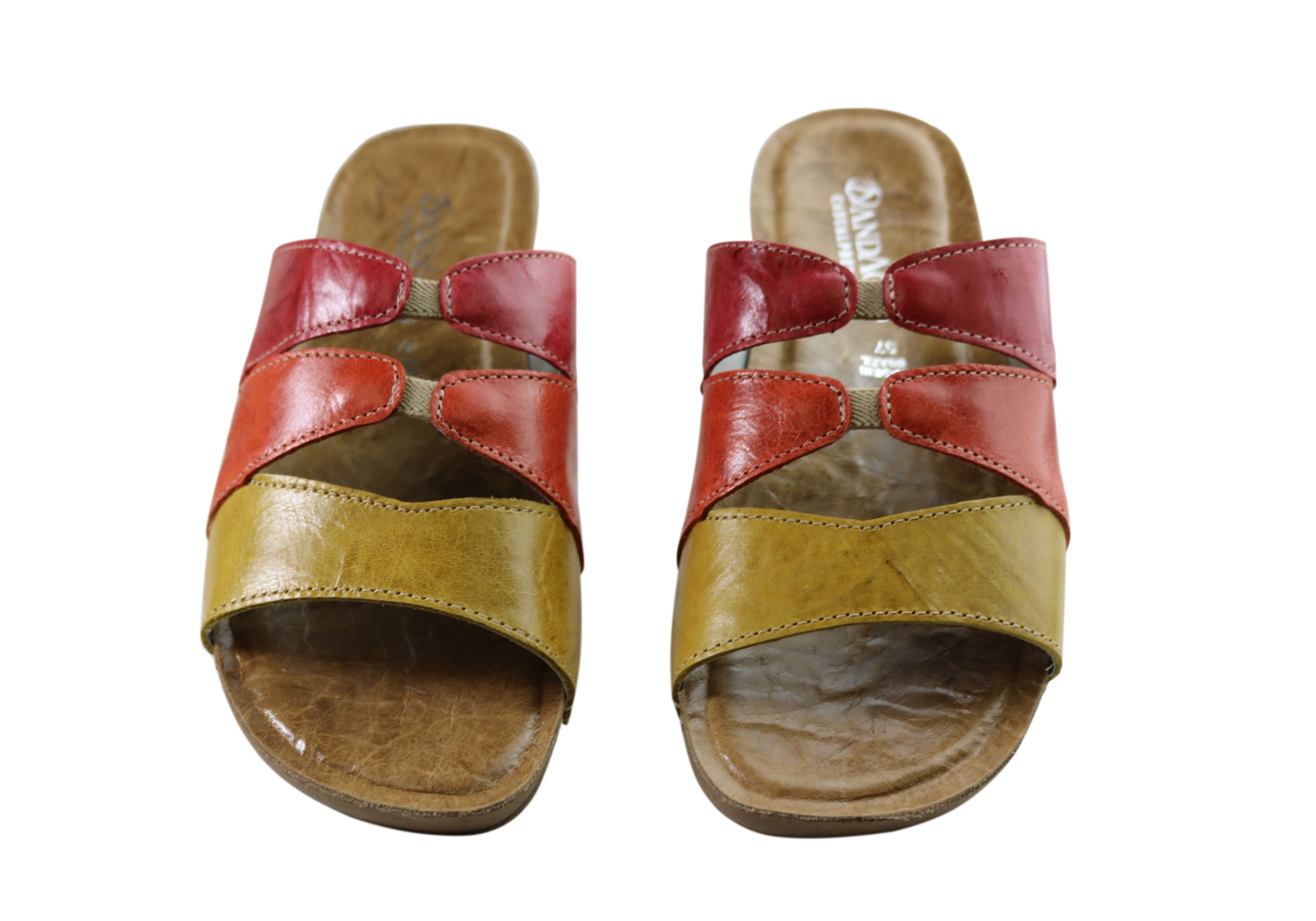 Andacco Gaia Womens Brazilian Comfortable Leather Slides Sandals