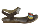 Andacco Vella Womens Comfortable Leather Flat Sandals Made In Brazil