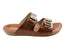 Andacco Angelika Womens Brazilian Comfortable Leather Slides Sandals