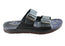Pegada Lancester Mens Leather Comfortable Slide Sandals Made In Brazil