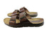 Pegada Lancester Mens Leather Comfortable Slide Sandals Made In Brazil