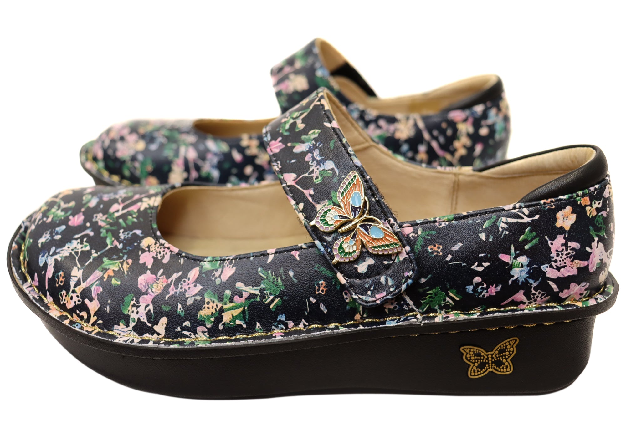 Black Floral Print