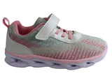 Grosby Elsa Junior & Older Kids Comfortable Slip On Light Up Sneakers