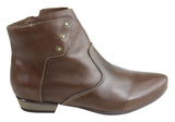 Andacco Danielli Womens Leather Comfortable Ankle Boots Made In Brazil