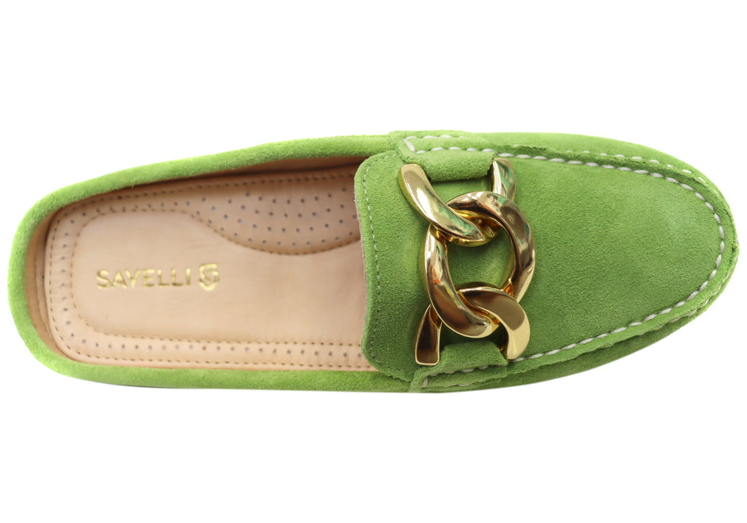 Savelli Paula Womens Closed Toe Open Back Mules – Brand House Direct