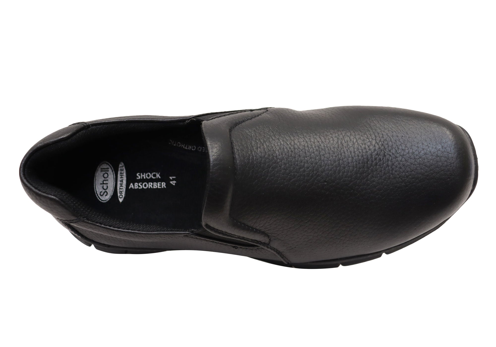 Scholl Orthaheel John Mens Comfortable Supportive Leather Shoes