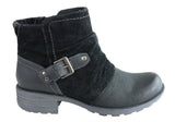Planet Shoes Peyton Womens Comfy Leather Ankle Boots With Arch Support