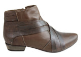 Andacco Dicey Womens Leather Comfortable Ankle Boots Made In Brazil