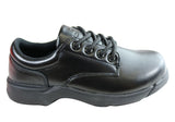 Lotto Study Youth Kids Lace Up Leather School Shoes
