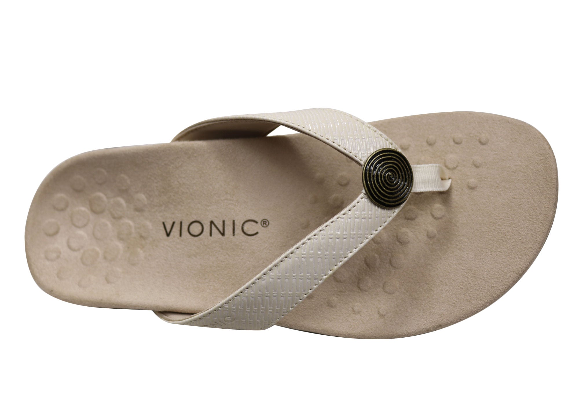 Vionic Womens Comfort Supportive Hilda Toe Post Wide Fit Thongs
