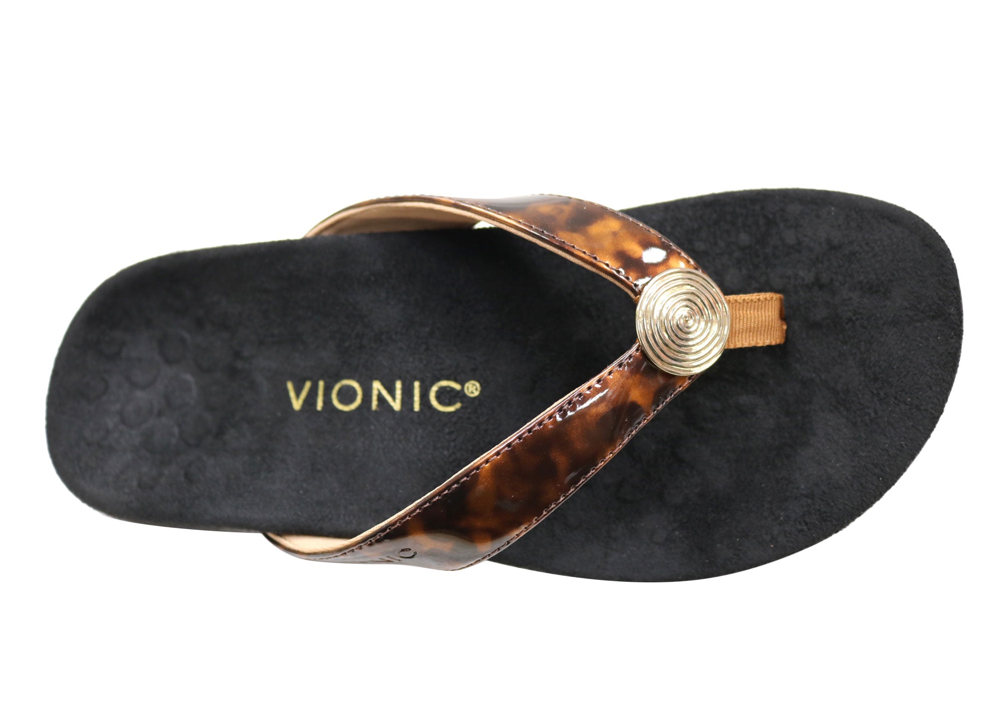 Vionic Womens Comfort Supportive Hilda Toe Post Wide Fit Thongs