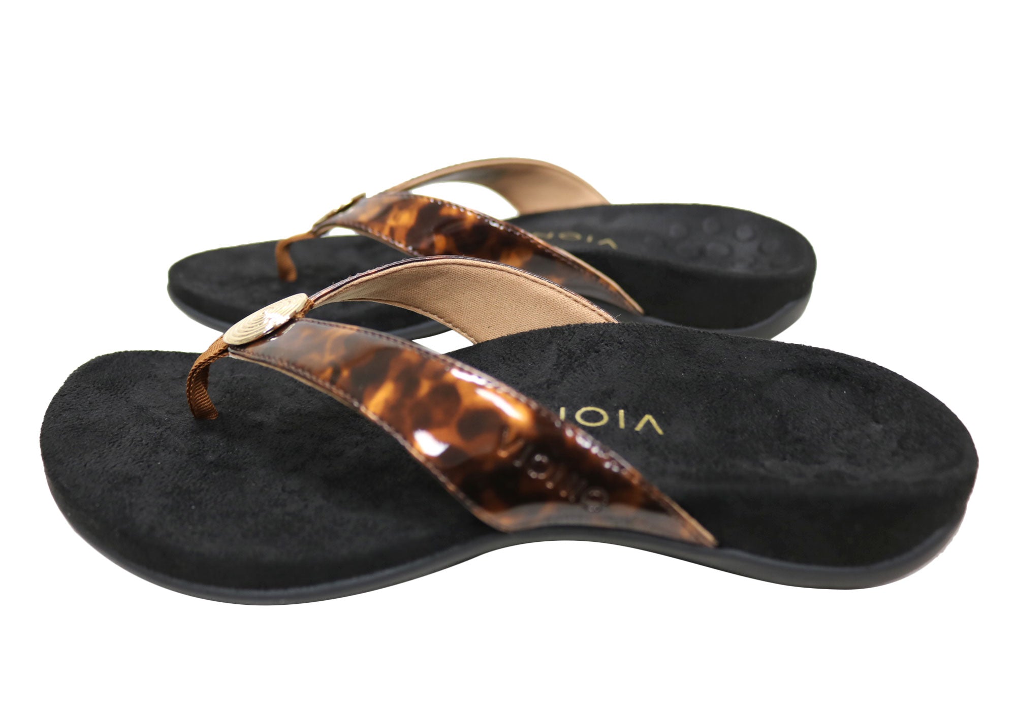Vionic Womens Comfort Supportive Hilda Toe Post Wide Fit Thongs