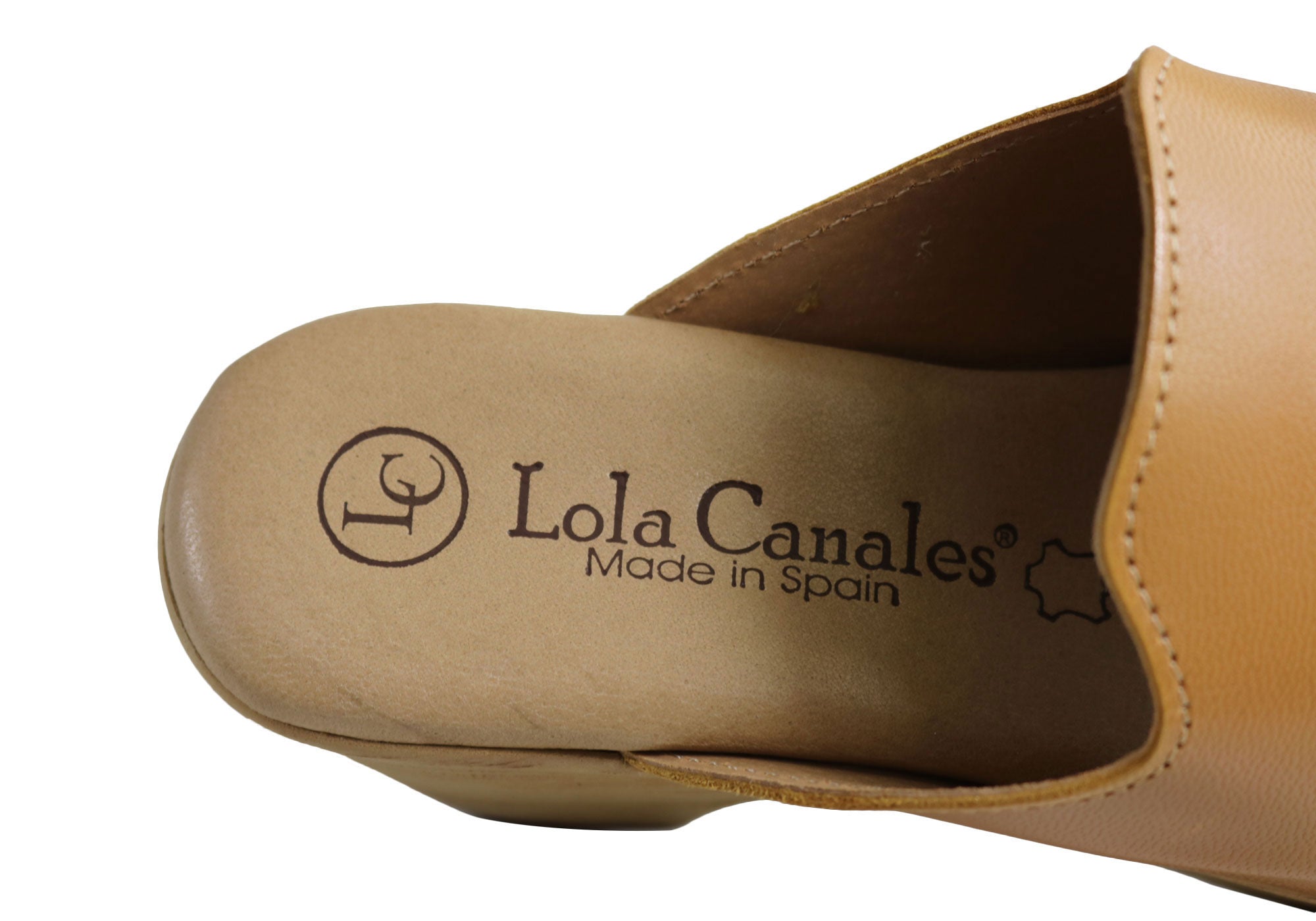 Lola Canales Trinity Womens Spanish Comfortable Leather Slide Sandals