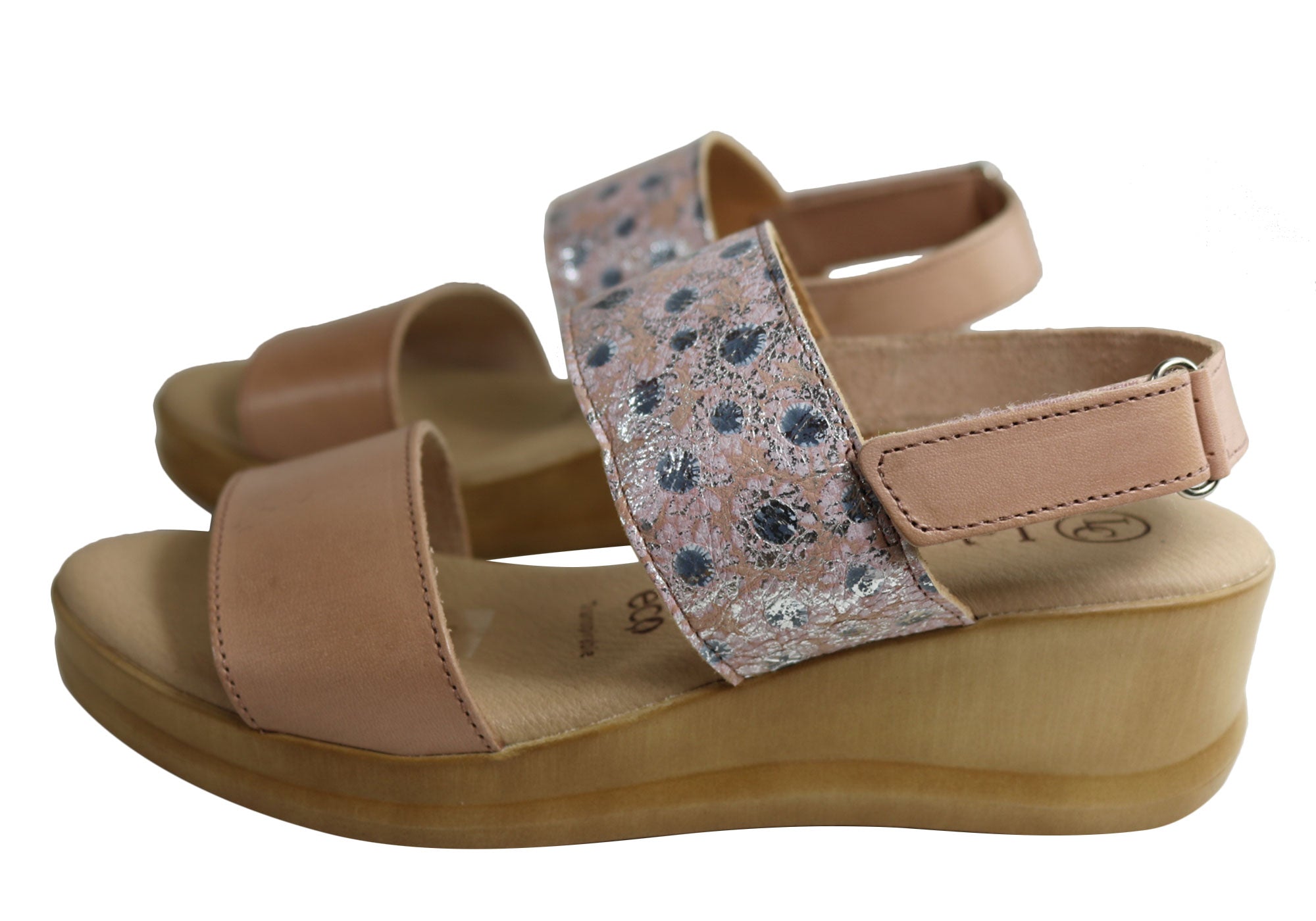 Lola Canales Ava Womens Comfort Leather Wedge Sandals Made In Spain