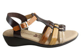 Lola Canales Yvette Womens Comfortable Leather Sandals Made In Spain