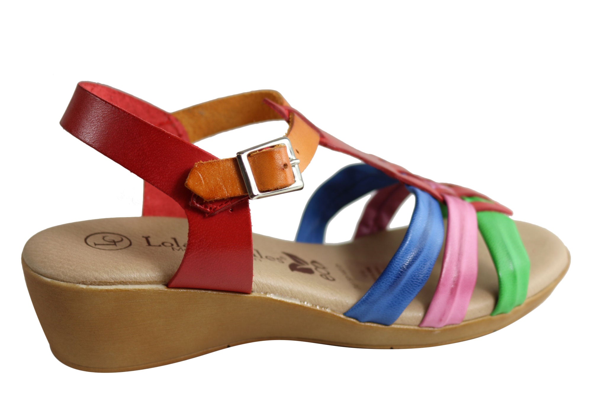 Lola Canales Yvette Womens Comfortable Leather Sandals Made In Spain
