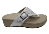 Vionic Womens Comfortable Leather Capitola Platform Sandals Thongs