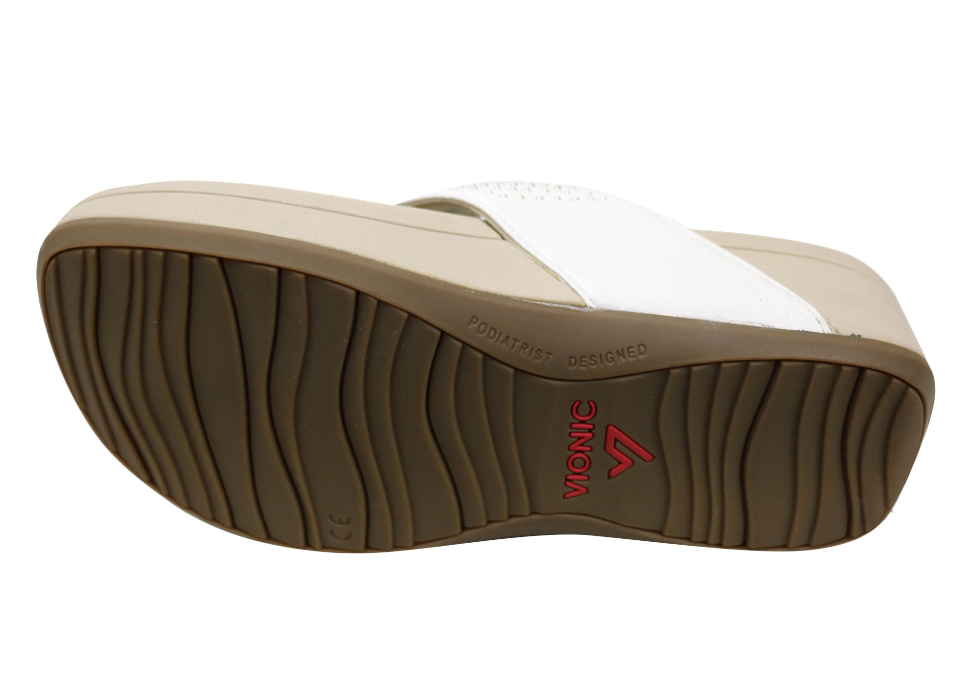 Vionic Womens Comfortable Leather Capitola Platform Sandals Thongs