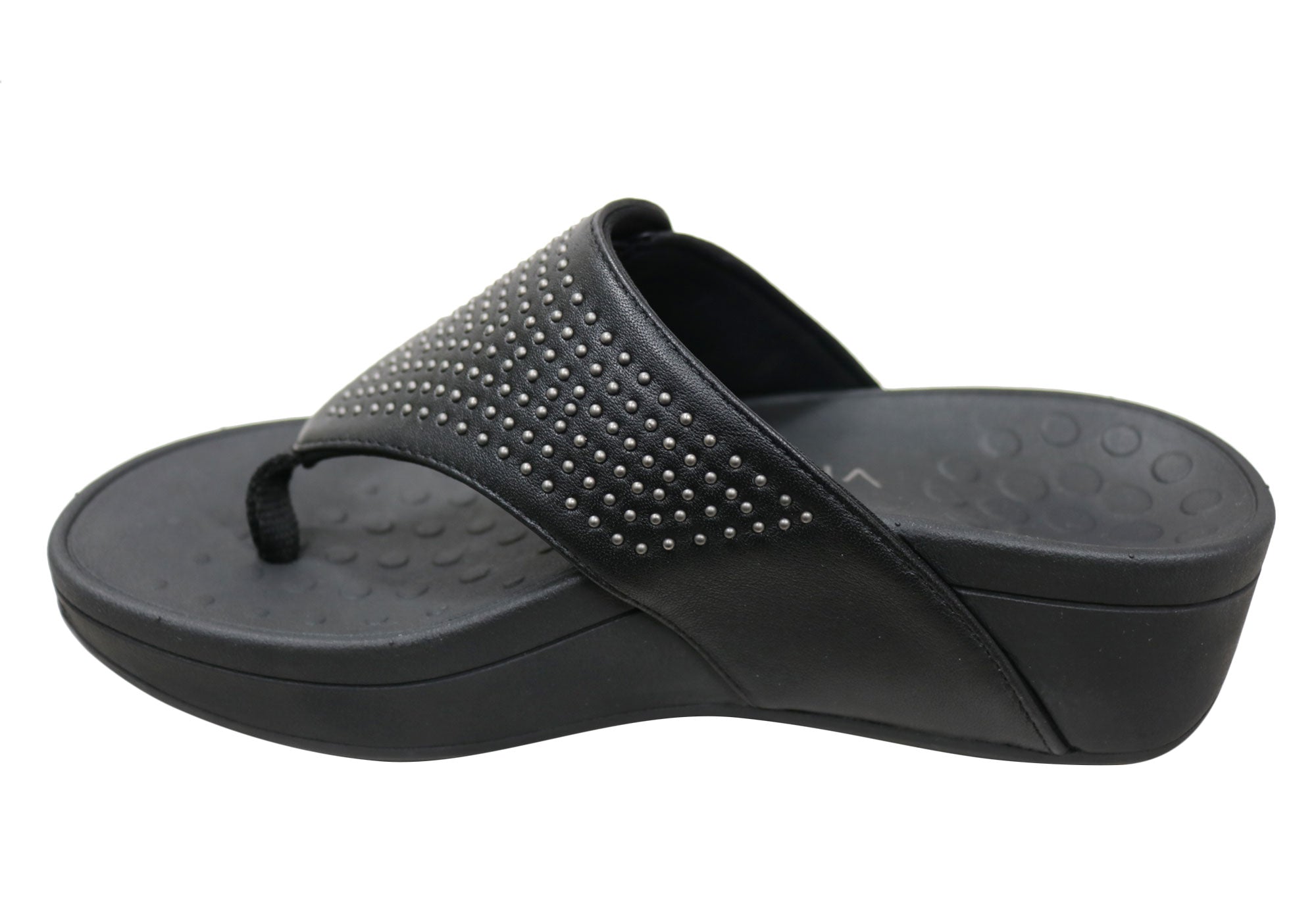 Vionic Womens Comfortable Leather Capitola Platform Sandals Thongs