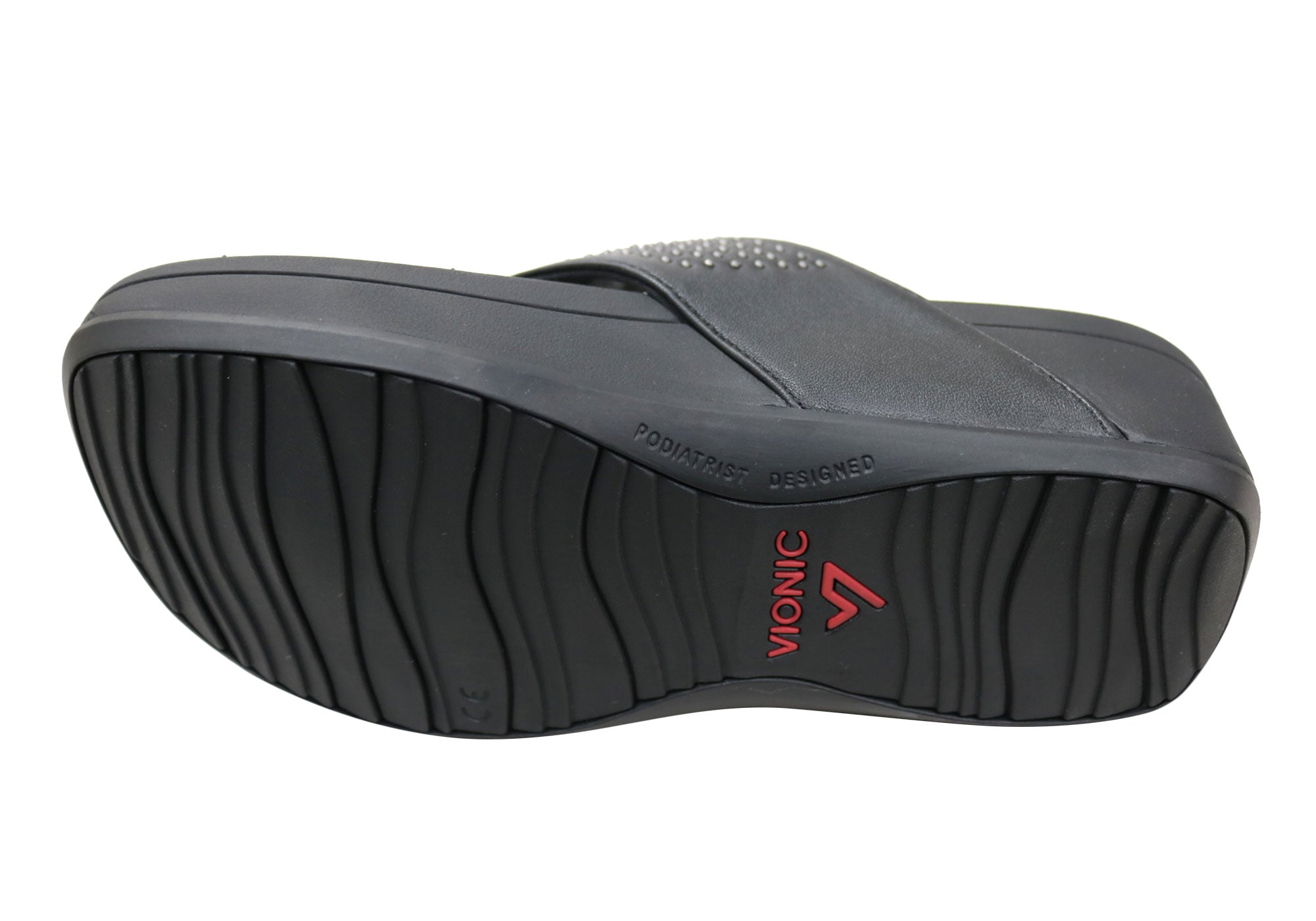 Vionic Womens Comfortable Leather Capitola Platform Sandals Thongs