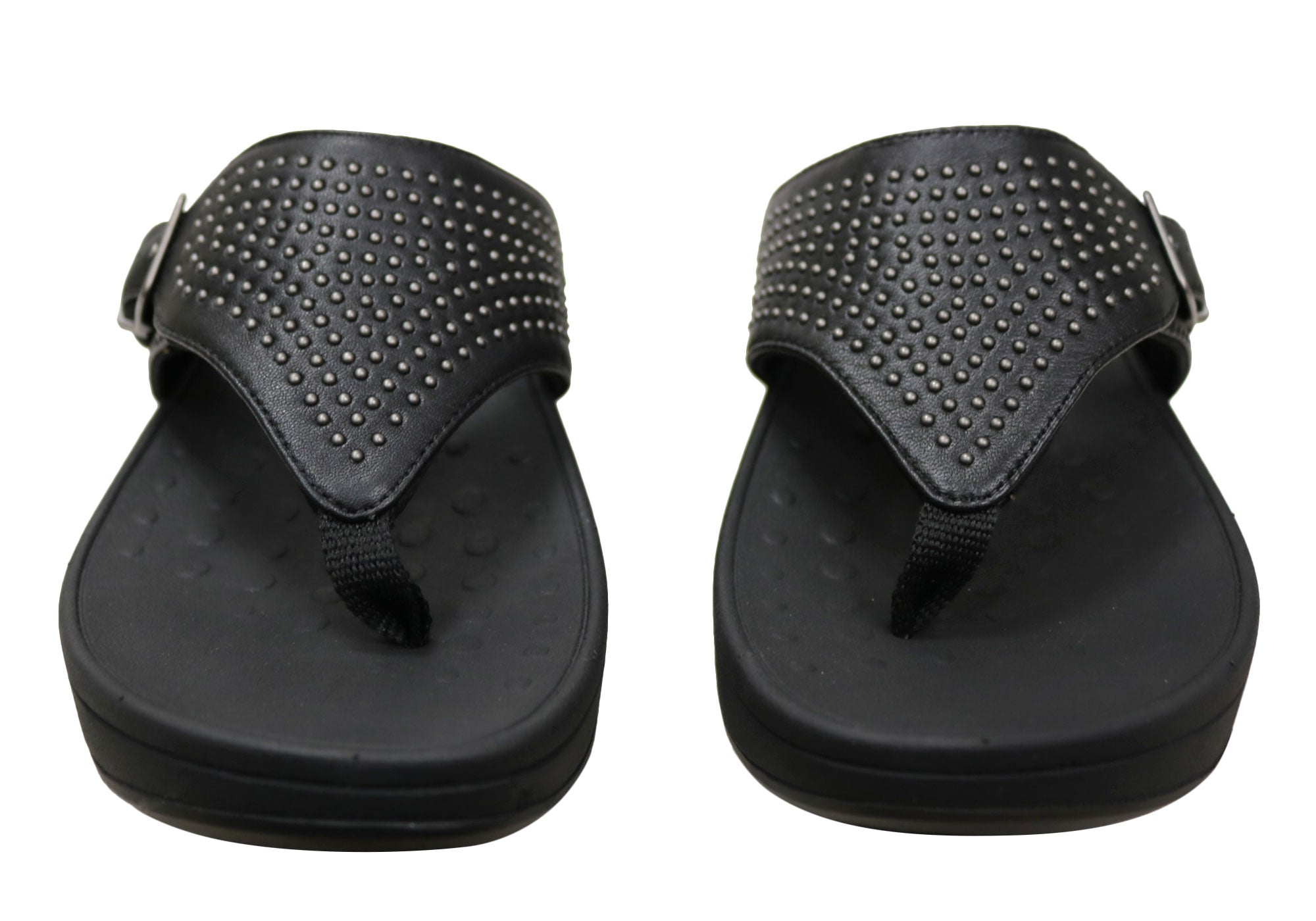 Vionic Womens Comfortable Leather Capitola Platform Sandals Thongs