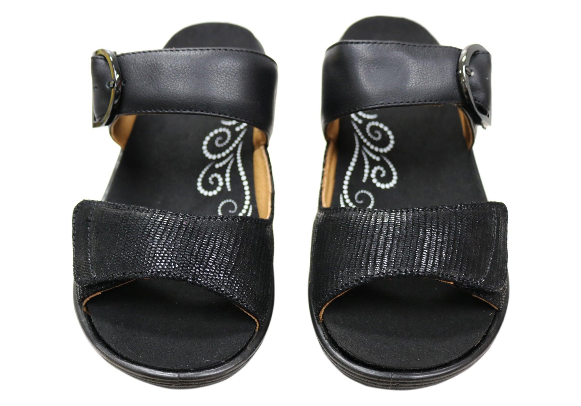 Revere Calais Womens Leather Slides Sandals Brand House Direct