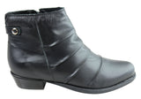 Andacco Avenue Womens Leather Comfortable Ankle Boots Made In Brazil