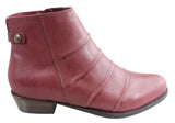 Andacco Avenue Womens Leather Comfortable Ankle Boots Made In Brazil