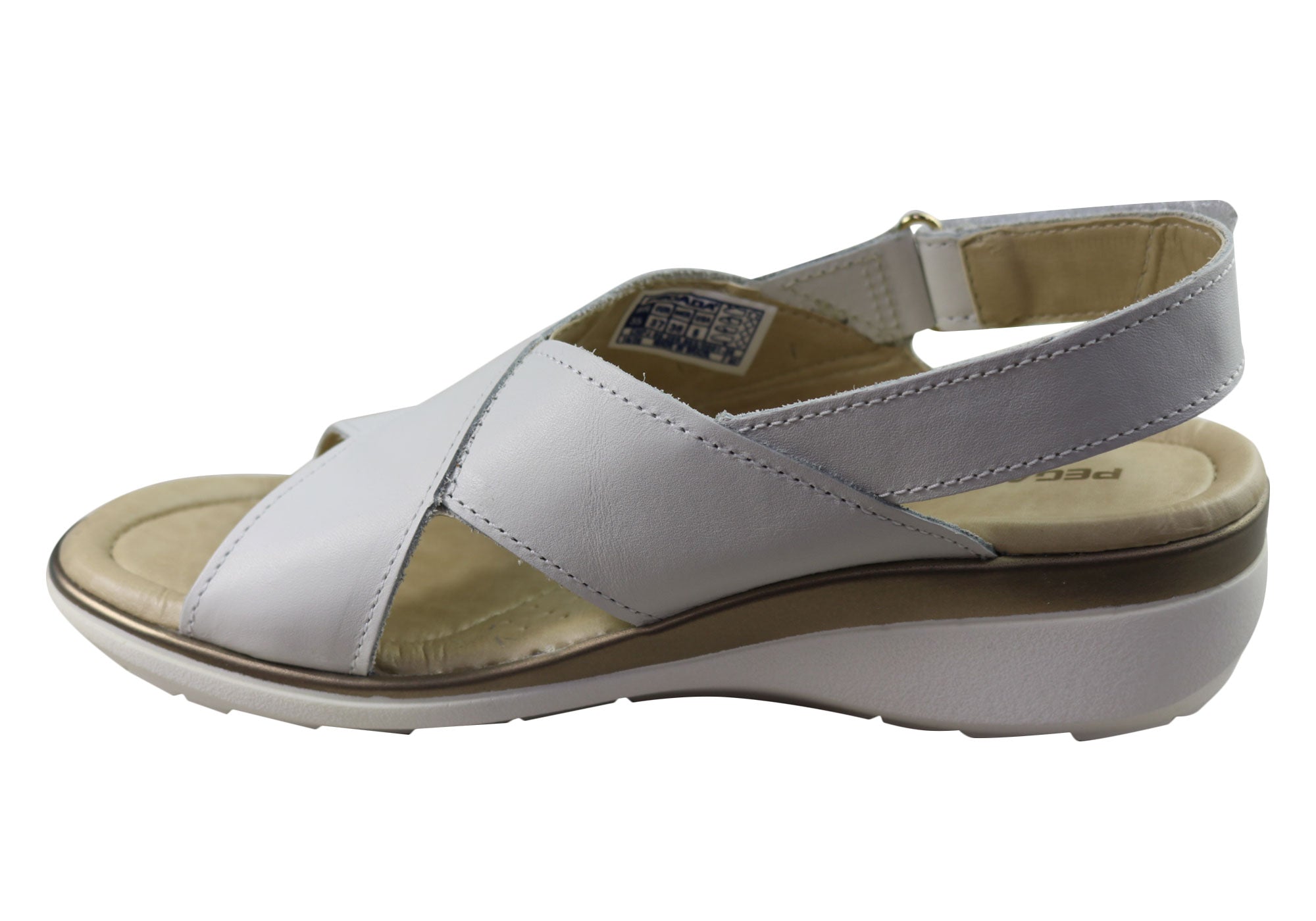 Pegada Paros Womens Comfortable Leather Sandals Made In Brazil