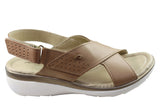 Pegada Paros Womens Comfortable Leather Sandals Made In Brazil