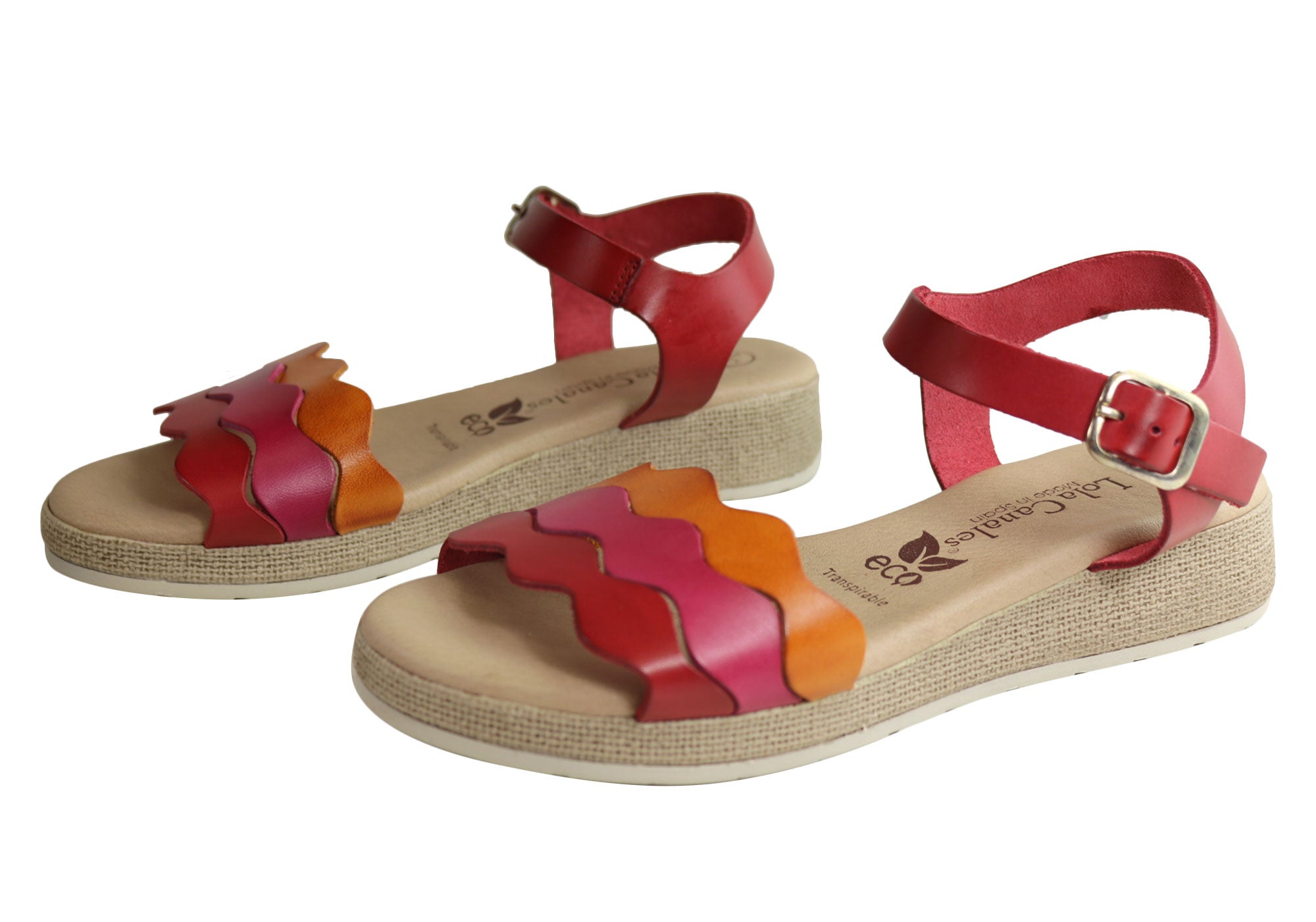 Lola Canales Vivian Womens Comfortable Leather Sandals Made In Spain
