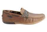 Ferricelli Mitchell Mens Leather Casual Loafer Shoes Made In Brazil