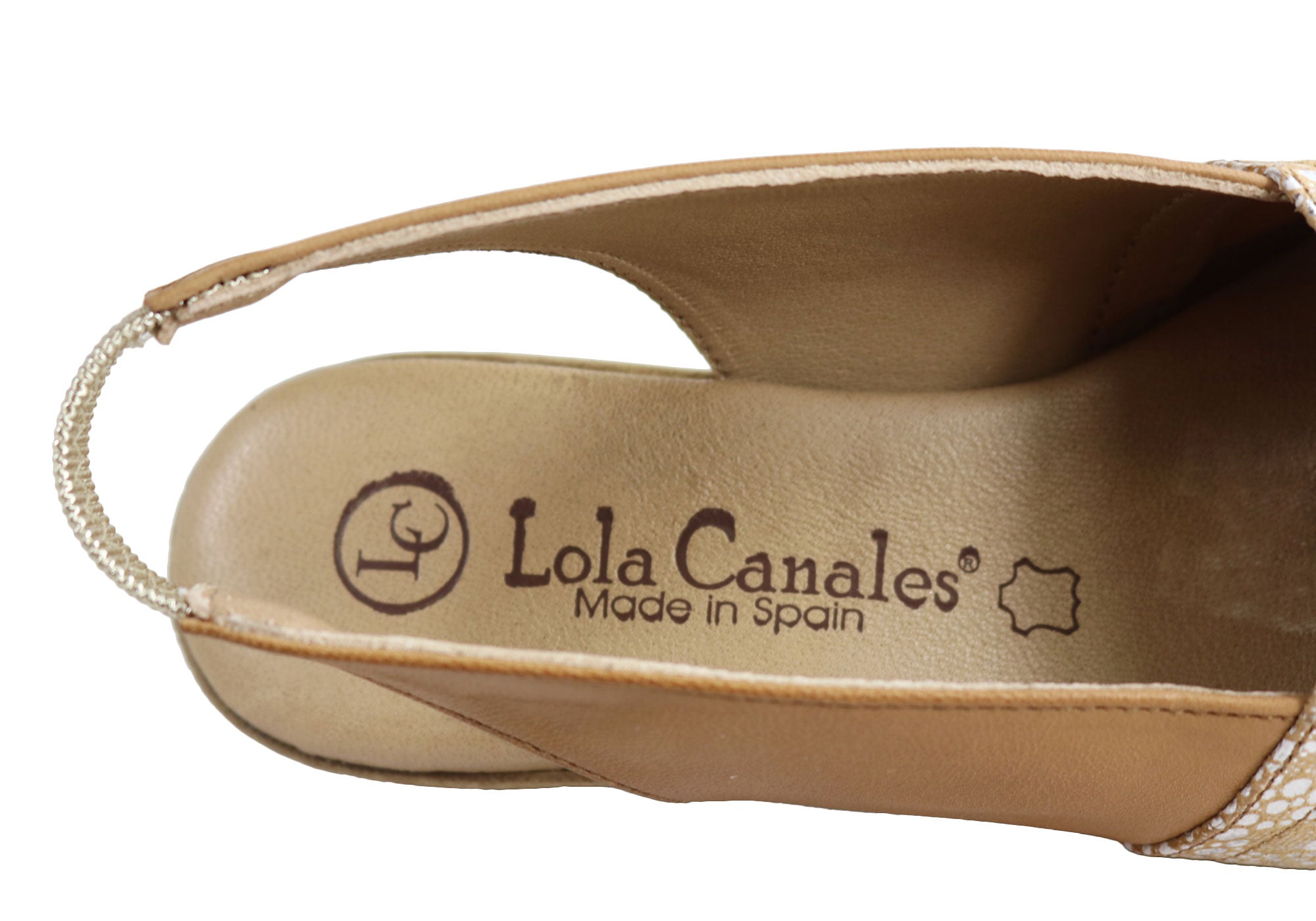 Lola Canales Lulu Womens Comfort Leather Wedge Sandals Made In Spain