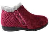 Scholl Orthaheel Dahlia Womens Comfort Supportive Boot Indoor Slippers