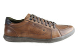 Ferricelli Fabian Mens Leather Lace Up Casual Shoes Made In Brazil