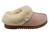 Dearfoams Womens Comfortable Chloe Soft Knit Clog Slippers