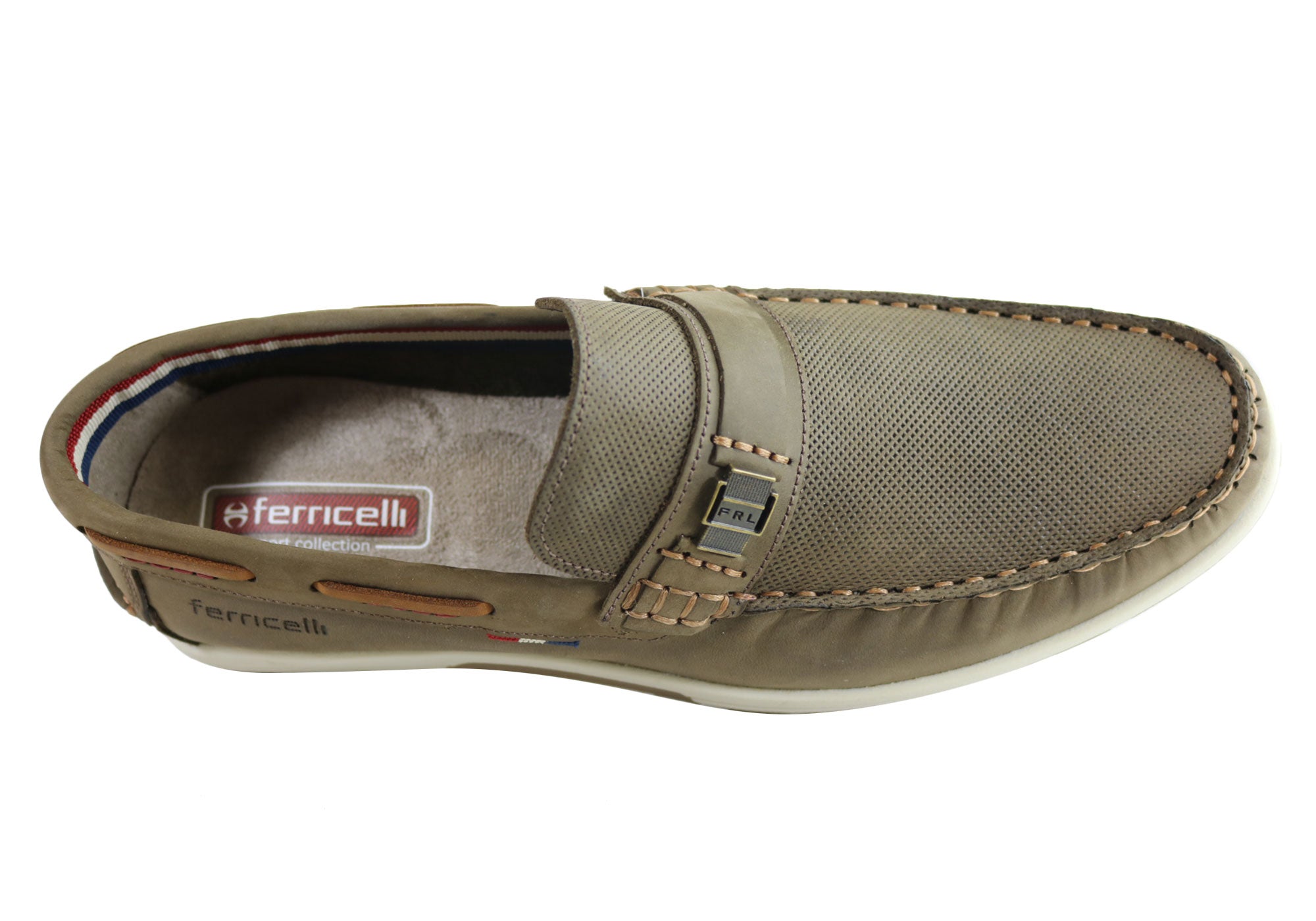 Ferricelli Connor Mens Leather Casual Loafer Shoes Made In Brazil