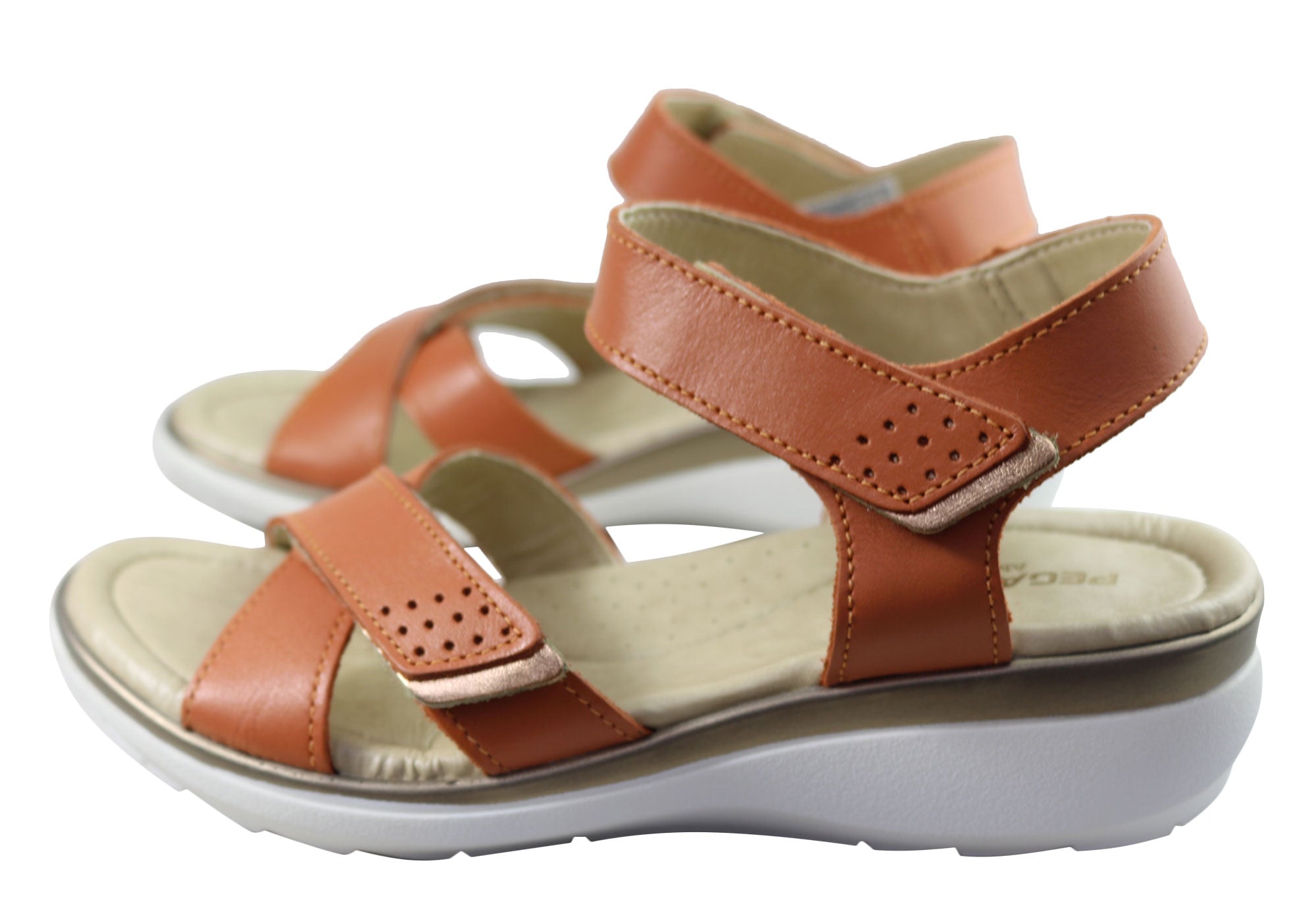 Pegada Kerala Womens Comfortable Leather Sandals Made In Brazil