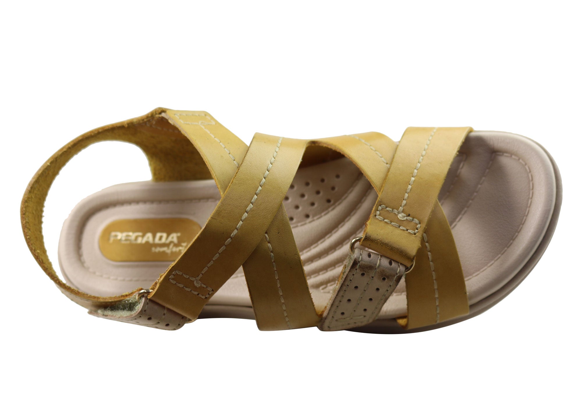 Pegada Sien Womens Comfortable Leather Sandals Made In Brazil