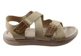 Pegada Sien Womens Comfortable Leather Sandals Made In Brazil