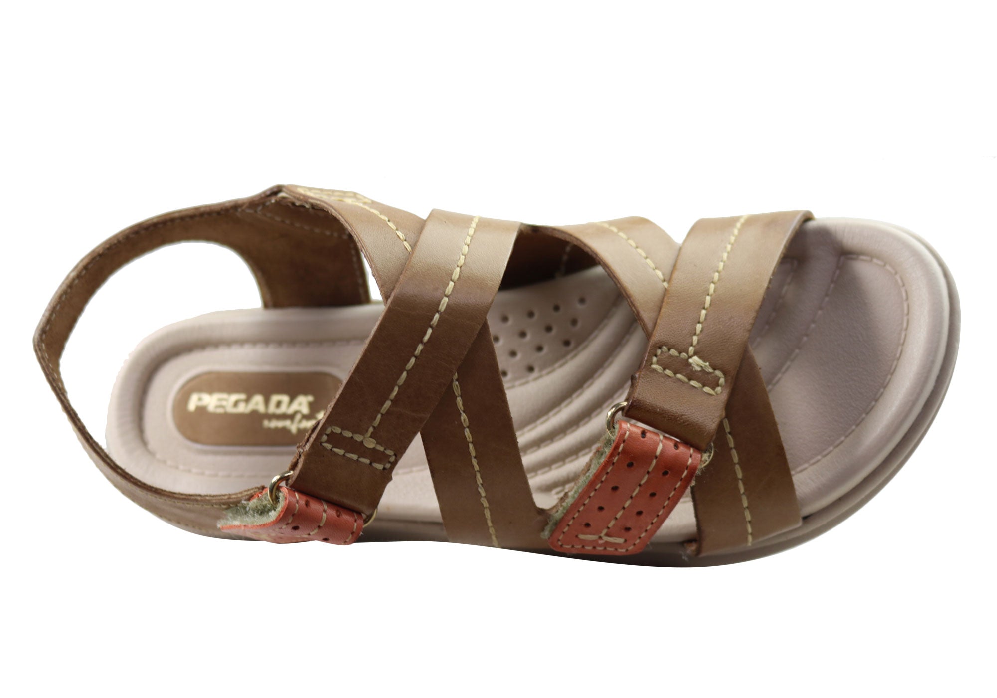 Pegada Sien Womens Comfortable Leather Sandals Made In Brazil