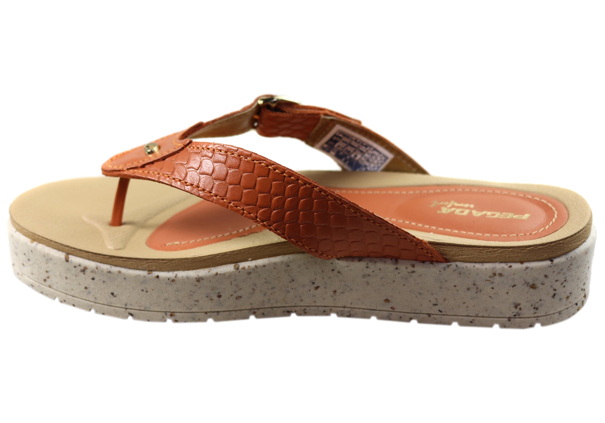 Pegada Explora Womens Comfort Leather Thongs Sandals Made In Brazil