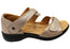 Revere Geneva Womens Comfortable Leather Wide Width Sandals