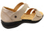 Revere Geneva Womens Comfortable Leather Wide Width Sandals