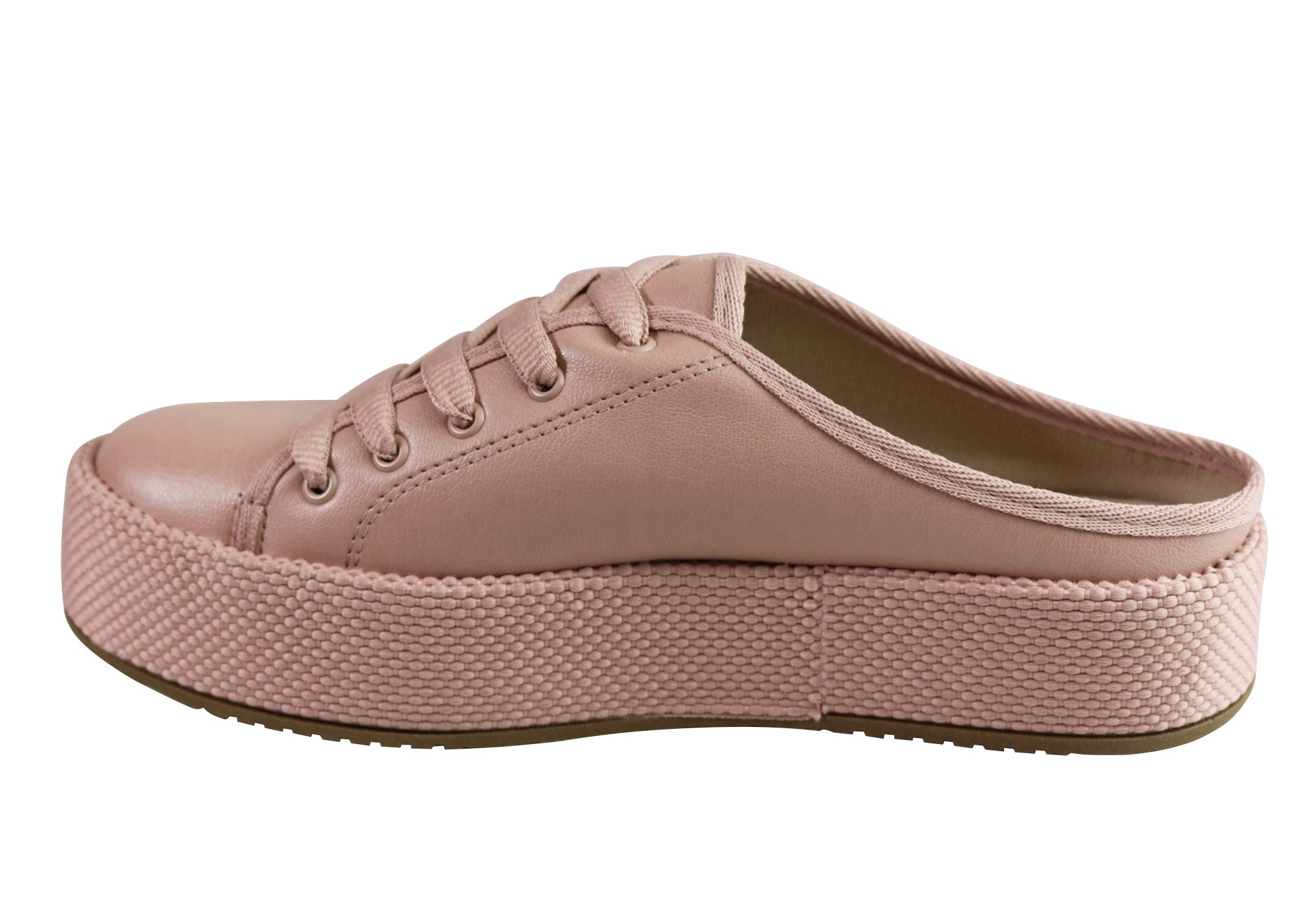 Beira Rio Conforto Cody Womens Fashion Platform Open Back Sneakers