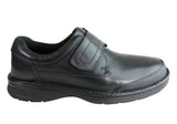 Slatters Axease Mens Wide Fit Adjustable Strap Comfort Walking Shoes