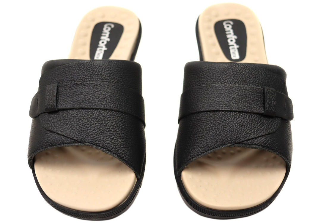 Comfortflex Samantha Womens Leather Slides Brand House Direct